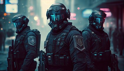 Obraz premium soldier military background illustration. Generative Ai