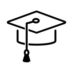 Line Education Icon. symbol in trendy flat style on white background.