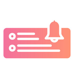 notification gradient icon