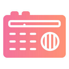 radio gradient icon