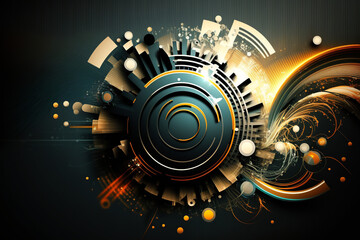 Fototapeta premium Abstract Business Technology Desktop Background
