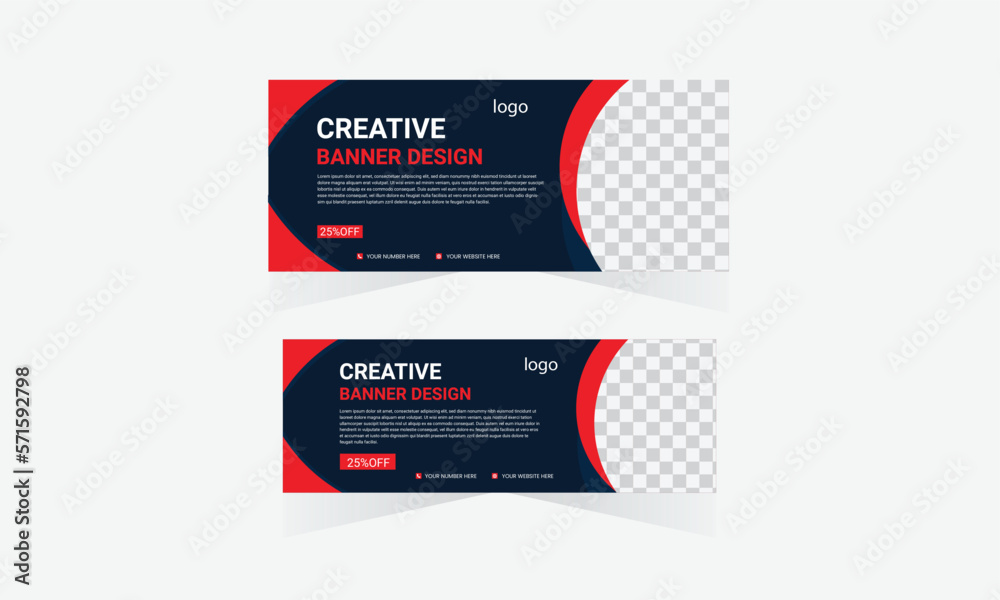 Wall mural abstract geometric design banner web template. vector ellipse shape layout banners. template ready f