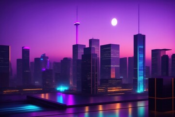 night city skyline