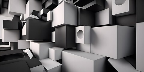 abstract box background created using AI Generative Technology