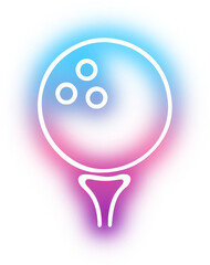 Set of Sport icon neon