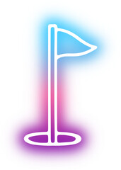 Set of Sport icon neon