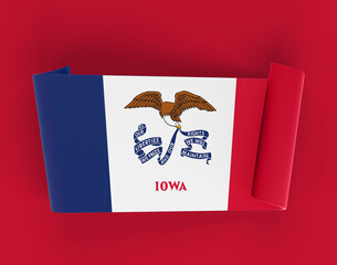  Iowa Ribbon Banner