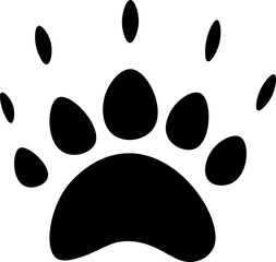 Dachsspur Pfoten Abdruck Vektorgrafik Wildtier Dachs © stejon