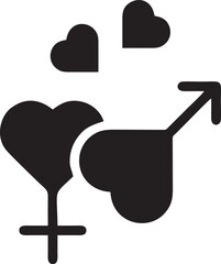 Love icon symbol vector image. Illustration of the valentine day symbol. EPS 10