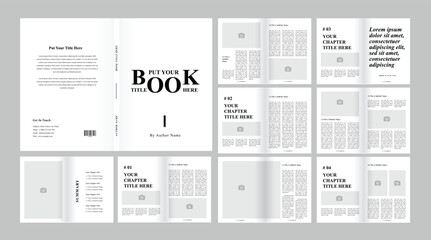 Book layout and Book template design