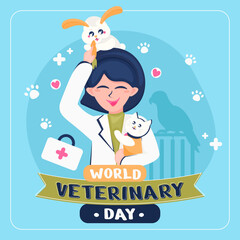  Vetenarians Day Illustration