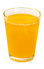 copo de vidro com suco de laranja