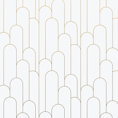 linear vector pattern, repeating liner curved pillar in different size, vector is clean for fabric, wallpaper, printing. patter is on swatches panel - 571616362