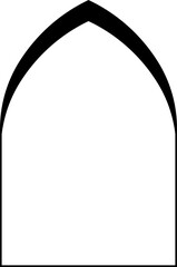 Minimalistic linear arches frame
