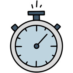 Linear timer or stopwatch icon