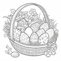 basket with eggs