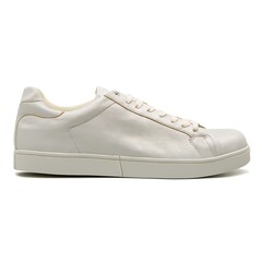 White Sneaker on Crisp White Background Created with Generative AI and Other Techniques