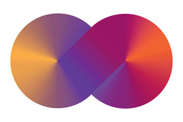 Infinity sign abstract symbol. Vector shape, infinity logo