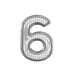 from a scratched iron letters collection. isolated. 3d rendering