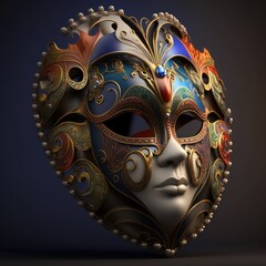 masks carnival of venice. generative ai