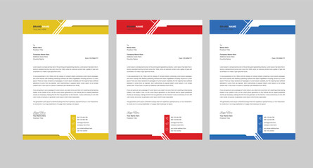 Modern company letterhead design