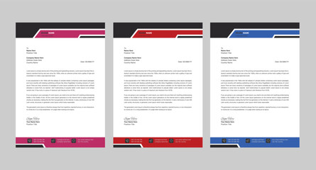 Modern company letterhead design
