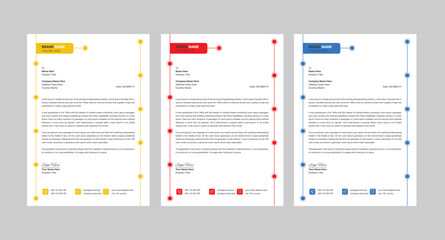 Modern company letterhead design