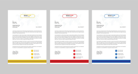 Modern company letterhead design