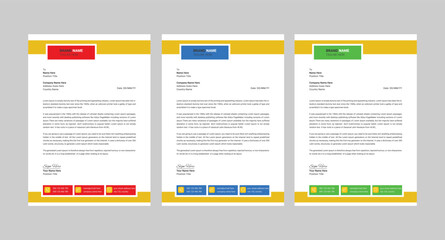 Modern company letterhead design