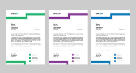 Modern company letterhead design