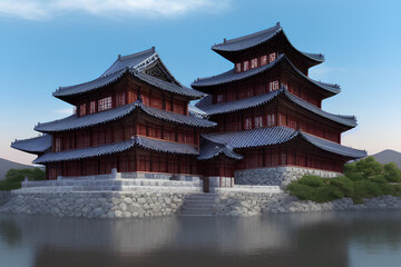 Obraz na płótnie Canvas The shogun castle