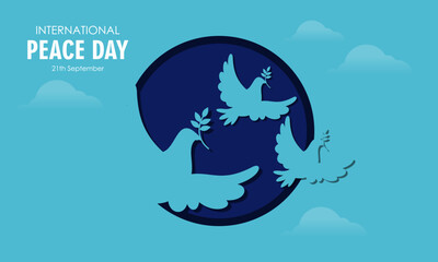 International Day of Peace Banner Background