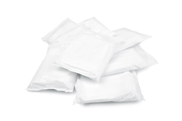 Sanitary napkin isolated on white background. Sanitary napkins, pad. Sanitary towel, sanitary pad, menstrual pad. Menstruation.