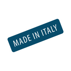 Made in Italy stamp icon logo design template
