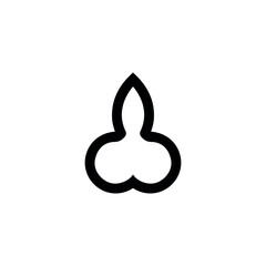 Dildo icon. Simple style poster sex shop background symbol. Dildo brand logo design element. Dildo t-shirt printing. vector for sticker.