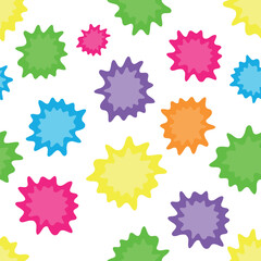 Colorful abstract seamless pattern. Holi Festival concept