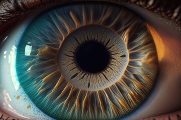 close up of a human eye. Generative AI