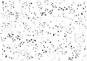 飛びはねたインクの模様イラスト （黒）　　