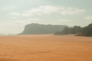 Wadi Rum Desert Landscape