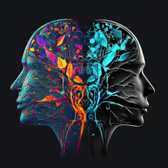 Mental Connection, Brain Connection between individuals, Generative, AI