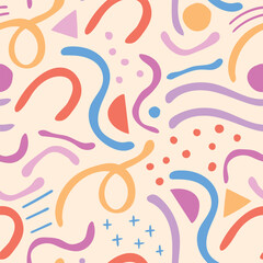 Naklejka premium Abstract seamless pattern. Abstract background. 