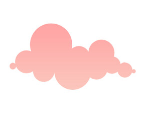 Orange 3d clouds set isolated on a transparent background. Royalty high-quality free stock PNG image of Cartoon cloud shapes for games, animation, web. Cute cloud background 3d illustration