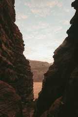Rocks in the desert Wadi Rum