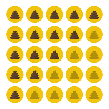 Shit Poo meter icons set