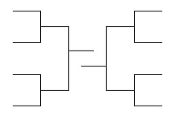Tournament best 8 teams table diagram