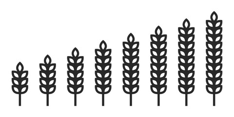 Spike icon set simple design