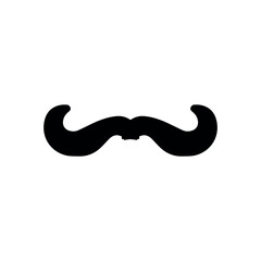 Cossacks mustache icon. Simple style Ukraine poster background symbol. Cossacks mustache brand logo design element. Cossacks mustache t-shirt printing. vector for sticker.