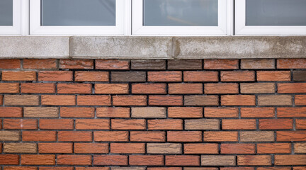 Damaged brick wall - 571638526