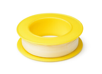 Thread seal tape on yellow plastic spool