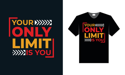 best typography t shirt design for gym and fitness inspiration.